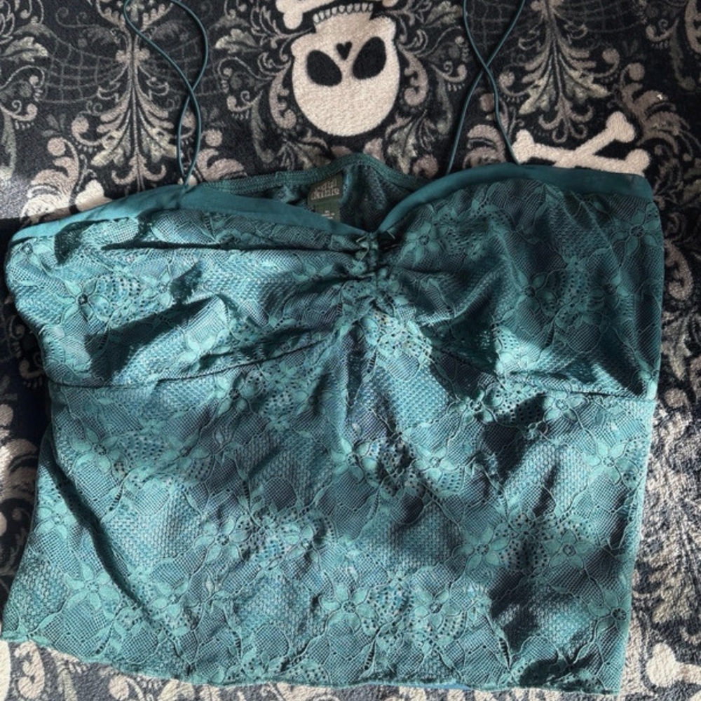 Wild Fable Teal Lace Top